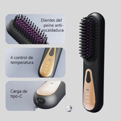 GlamCepillo® 1 Alisador Inalámbrico